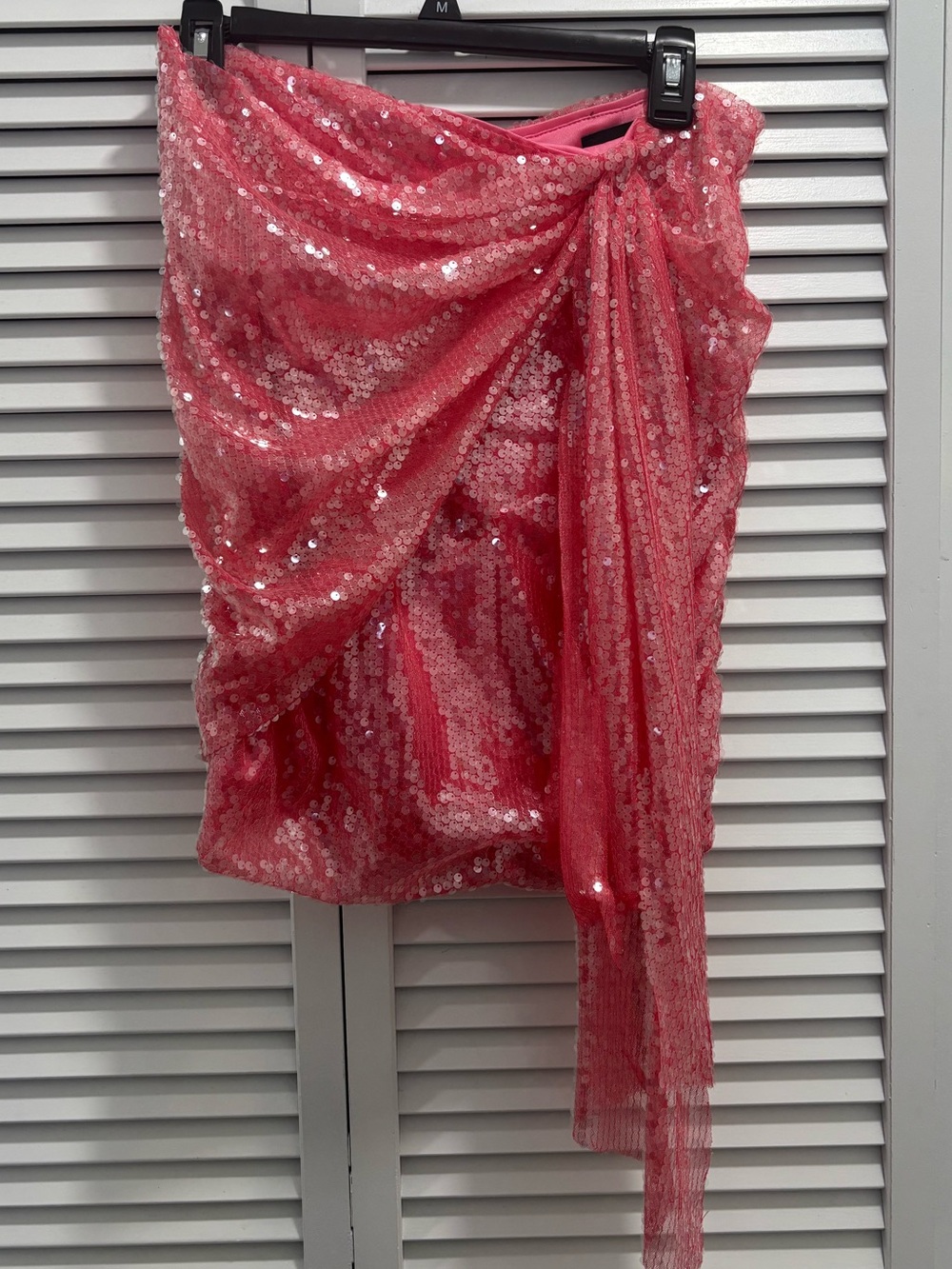 Vici Hot Pink Sequin Mini Skirt